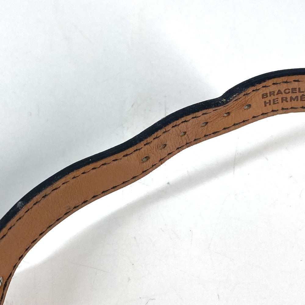HERMES メドール クオーツ ブレスレットウォッチ ウォッチ 時計 腕時計 レザー ユニセックス ブラック
