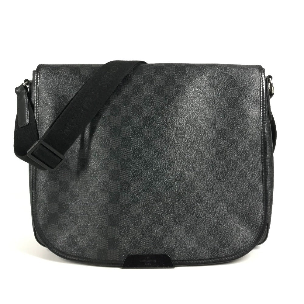 LOUIS VUITTON N58033 ダミエグラフィット ダニエルGM ダニエル GM カバン 斜め掛け メッセンジャーバッグ ショルダーバッグ ダミエグラフィットキャンバス ユニセックス ブラック