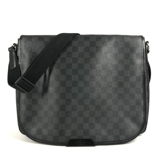LOUIS VUITTON N58033 ダミエグラフィット ダニエルGM ダニエル GM カバン 斜め掛け メッセンジャーバッグ ショルダーバッグ ダミエグラフィットキャンバス ユニセックス ブラック