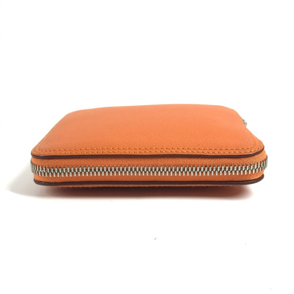 HERMES カバン エコバッグ 折り畳み シルキーポップ エレファント柄 トートバッグ ハンドバッグ ショルダーバッグ レザー ユニセックス オレンジ