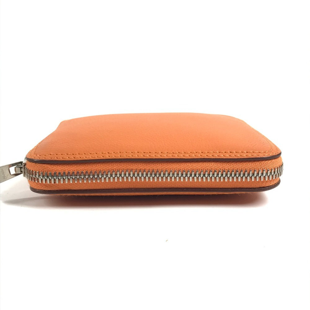 HERMES カバン エコバッグ 折り畳み シルキーポップ エレファント柄 トートバッグ ハンドバッグ ショルダーバッグ レザー ユニセックス オレンジ