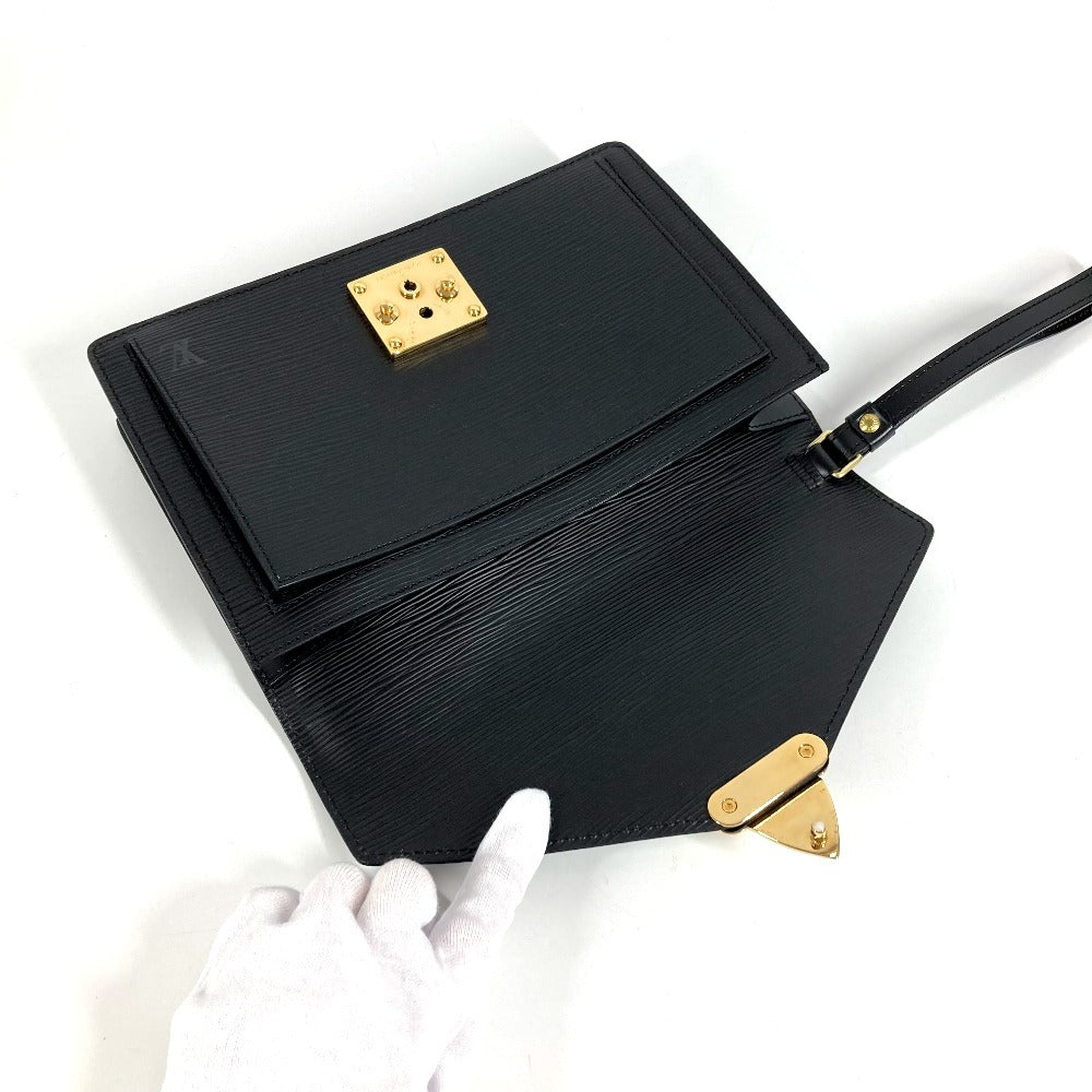 LOUIS VUITTON M52612 エピ ポシェット セリエ ドラゴンヌ クラッチバッグ カバン ストラップ付き セカンドバッグ エピレザー メンズ ノワール ブラック
