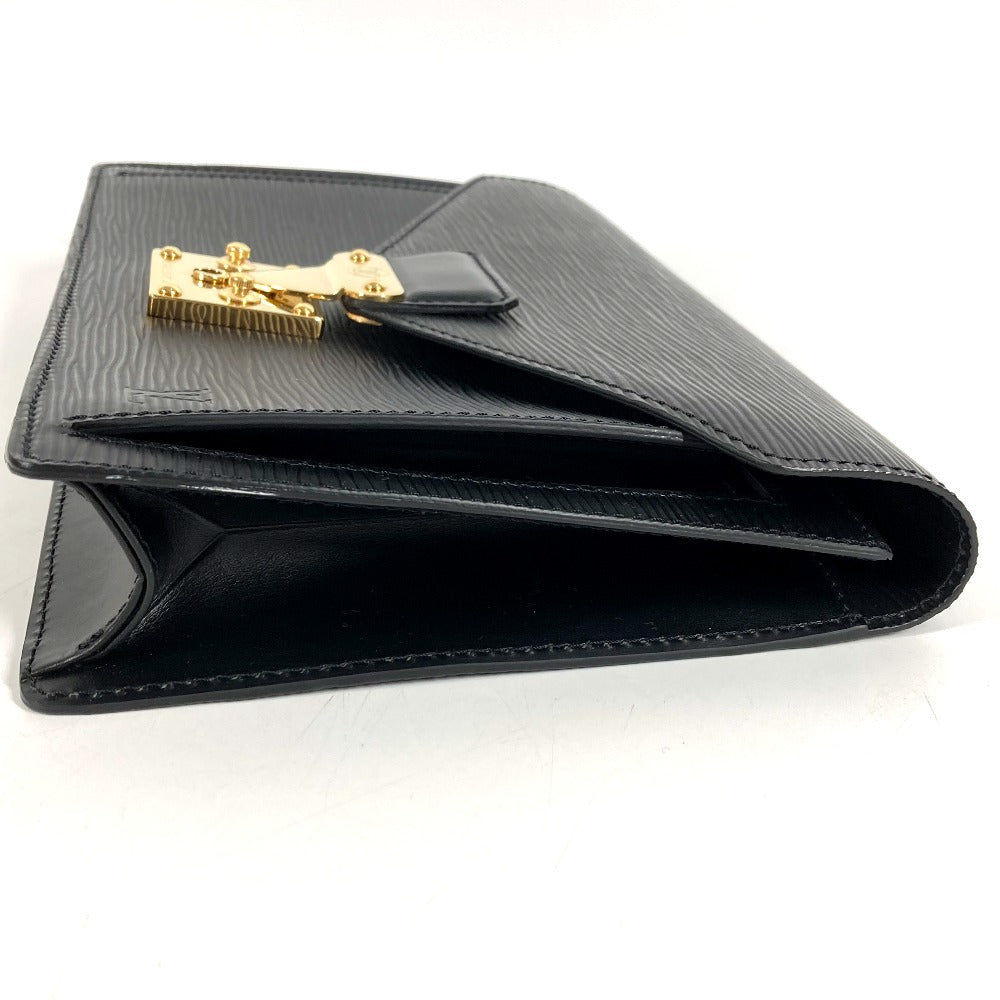 LOUIS VUITTON M52612 エピ ポシェット セリエ ドラゴンヌ クラッチバッグ カバン ストラップ付き セカンドバッグ エピレザー メンズ ノワール ブラック