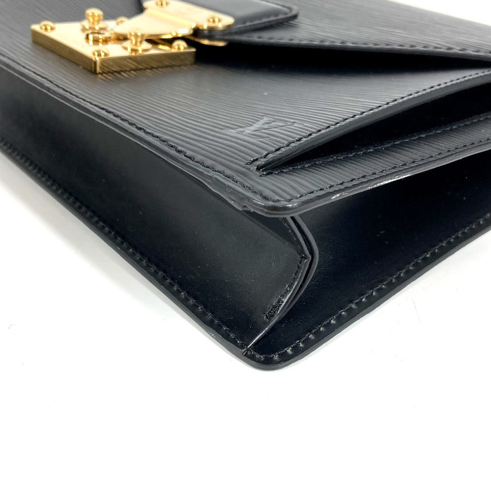 LOUIS VUITTON M52612 エピ ポシェット セリエ ドラゴンヌ クラッチバッグ カバン ストラップ付き セカンドバッグ エピレザー メンズ ノワール ブラック