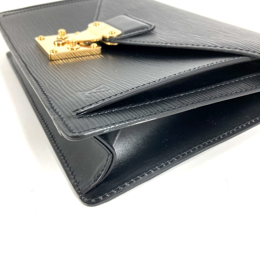 LOUIS VUITTON M52612 エピ ポシェット セリエ ドラゴンヌ クラッチバッグ カバン ストラップ付き セカンドバッグ エピレザー メンズ ノワール ブラック