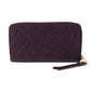 LOUIS VUITTON M60298 Monogram Empreinte Portefeuille Secret Long Long Wallet Round Zipper Long Wallet Monogram Empreinte Leather Unisex Aube Purple