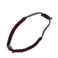 GUCCI Leather Bracelet, Logo Crest, Accessories, Jewelry, Braided Leather Bracelet, Unisex, Navy