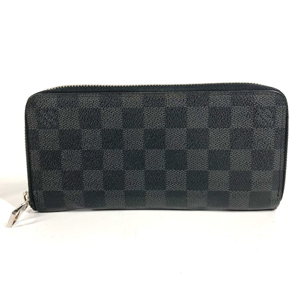 LOUIS VUITTON N63095 ダミエグラフィット ジッピーウォレットヴェルティカル ロングウォレット ラウンドファスナー 長財布 ダミエグラフィットキャンバス ユニセックス ブラック