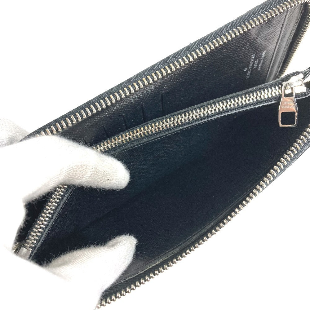 LOUIS VUITTON N63095 ダミエグラフィット ジッピーウォレットヴェルティカル ロングウォレット ラウンドファスナー 長財布 ダミエグラフィットキャンバス ユニセックス ブラック