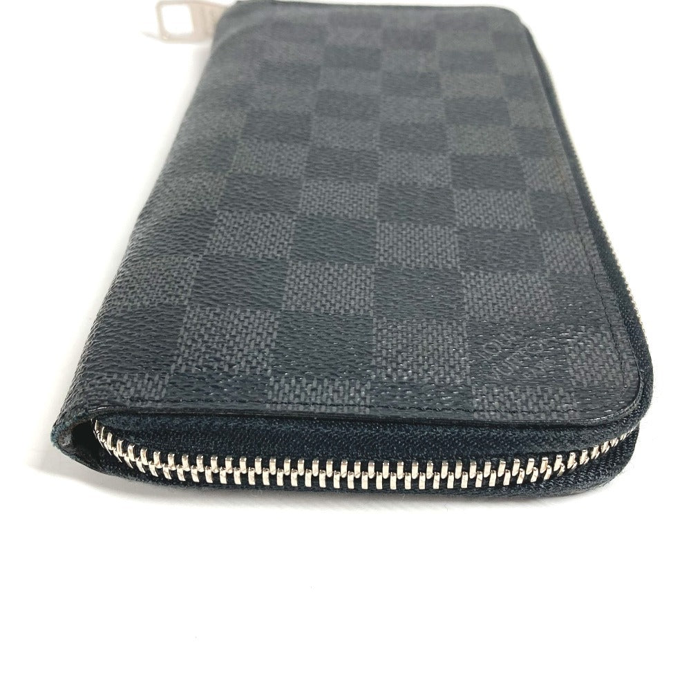 LOUIS VUITTON N63095 ダミエグラフィット ジッピーウォレットヴェルティカル ロングウォレット ラウンドファスナー 長財布 ダミエグラフィットキャンバス ユニセックス ブラック