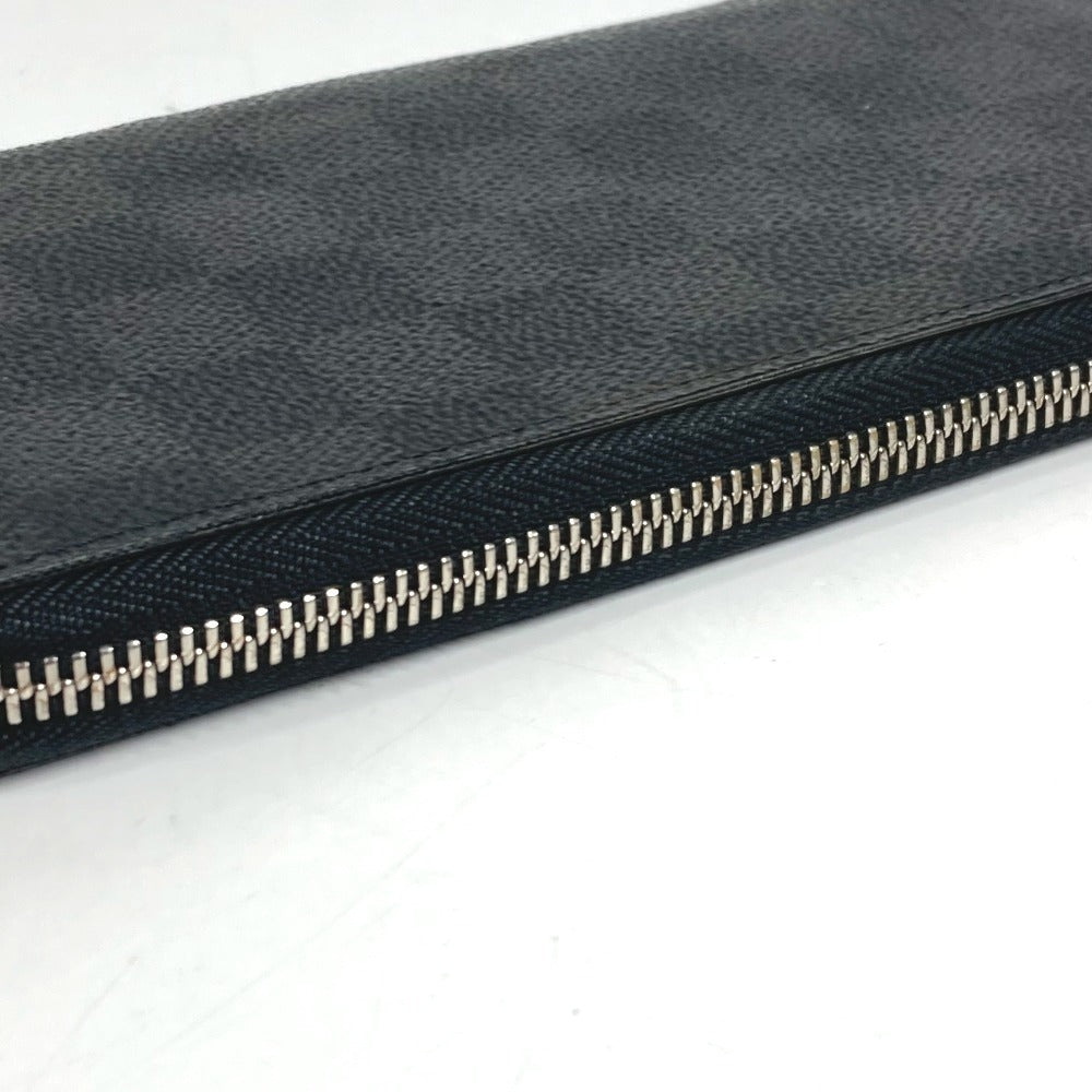 LOUIS VUITTON N63095 ダミエグラフィット ジッピーウォレットヴェルティカル ロングウォレット ラウンドファスナー 長財布 ダミエグラフィットキャンバス ユニセックス ブラック