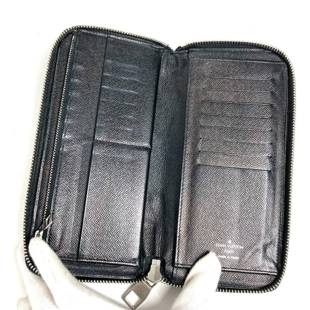LOUIS VUITTON N63095 ダミエグラフィット ジッピーウォレットヴェルティカル ロングウォレット ラウンドファスナー 長財布 ダミエグラフィットキャンバス ユニセックス ブラック
