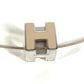 HERMES Accessories Cadenas H Cube H Logo Chain Necklace Metal Unisex Beige