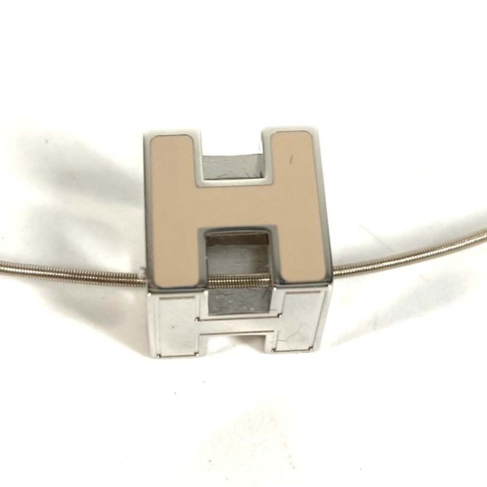 HERMES Accessories Cadenas H Cube H Logo Chain Necklace Metal Unisex Beige