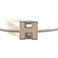 HERMES Accessories Cadenas H Cube H Logo Chain Necklace Metal Unisex Beige