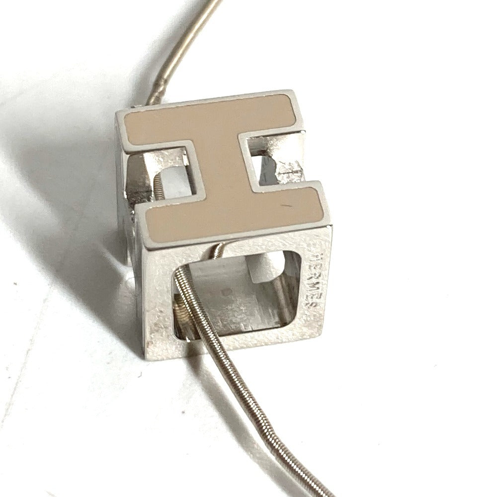 HERMES Accessories Cadenas H Cube H Logo Chain Necklace Metal Unisex Beige