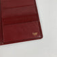 CARTIER Must Line Logo Billfold Long Wallet Long Bill Compartment Leather Unisex Wine Red
