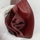 CARTIER Must Line Logo Billfold Long Wallet Long Bill Compartment Leather Unisex Wine Red