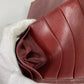 CARTIER Must Line Logo Billfold Long Wallet Long Bill Compartment Leather Unisex Wine Red