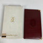 CARTIER Must Line Logo Billfold Long Wallet Long Bill Compartment Leather Unisex Wine Red