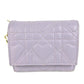 Dior 日本限定 レディディオール lady dior ロータスウォレット 財布 ハートカナージュ コンパクトウォレット 3つ折り財布 ラムスキン レディース ライラック パープル
