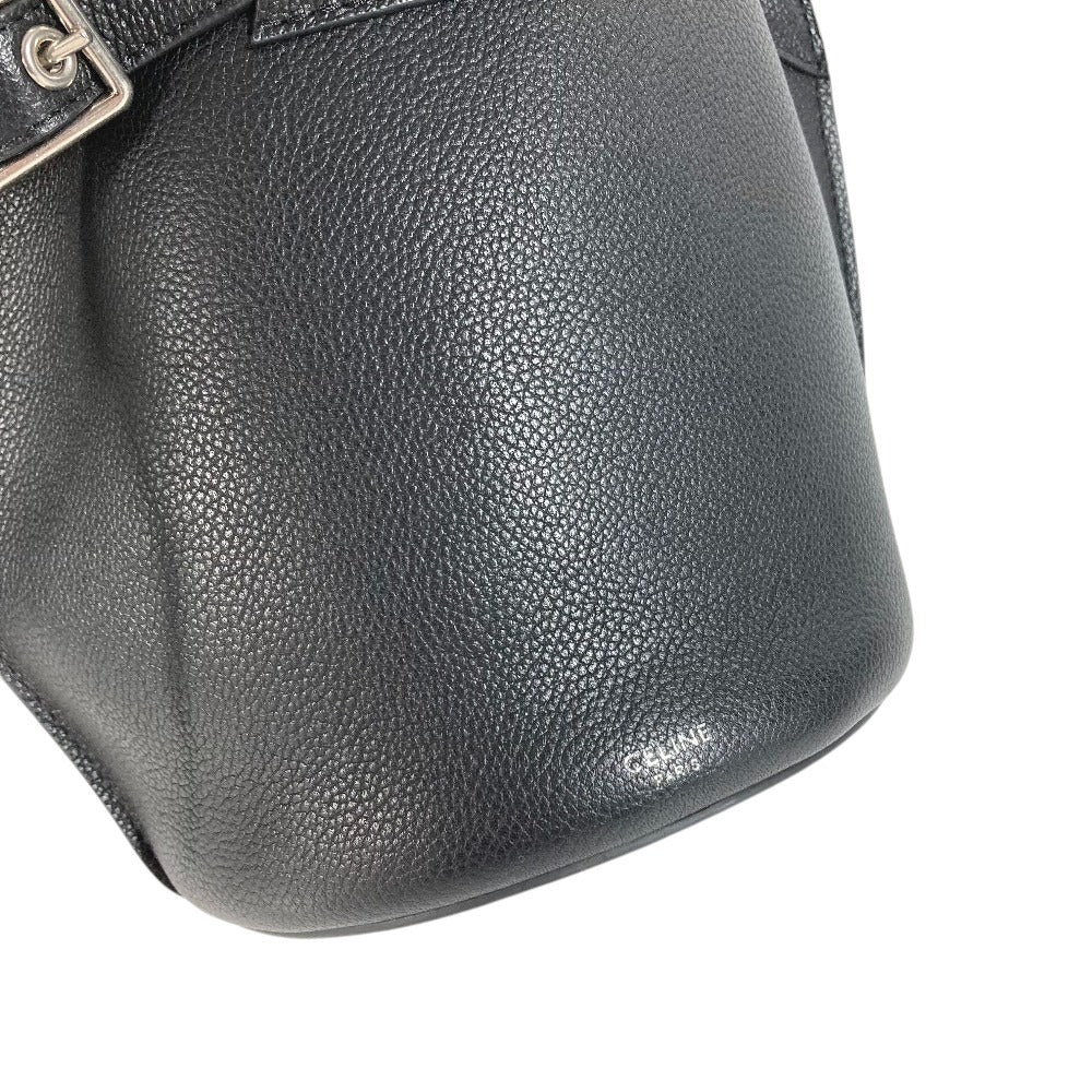 CELINE ばけつ バケツ ビッグバッグ ナノ バケット カバン 2WAYバッグ ショルダーバッグ ハンドバッグ レザー ユニセックス ブラック