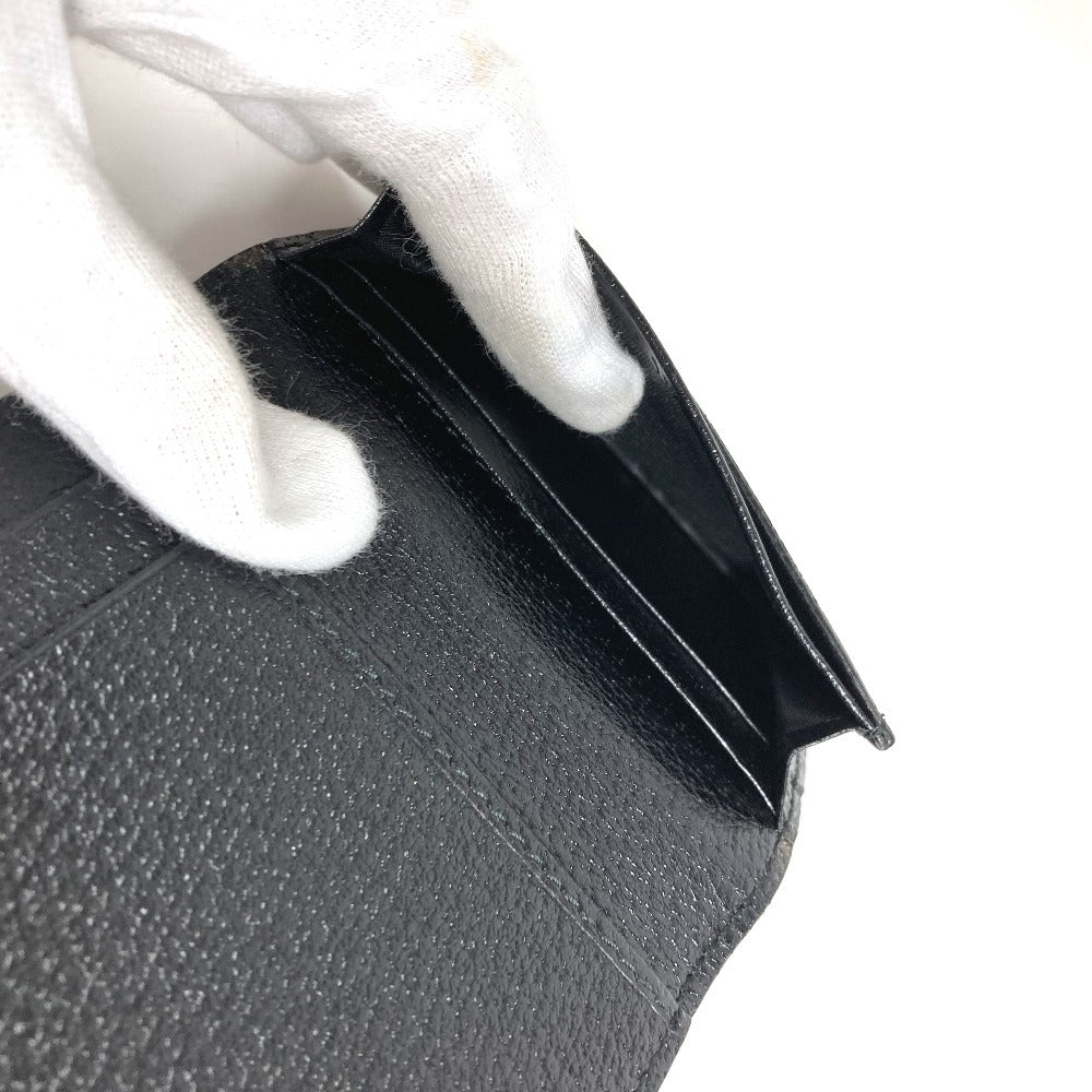 GUCCI 428737 GGマーモント ダブルG GG ロゴ 名刺入れ パスケース 二つ折り 定期入れ カードケース レザー ユニセックス ブラック