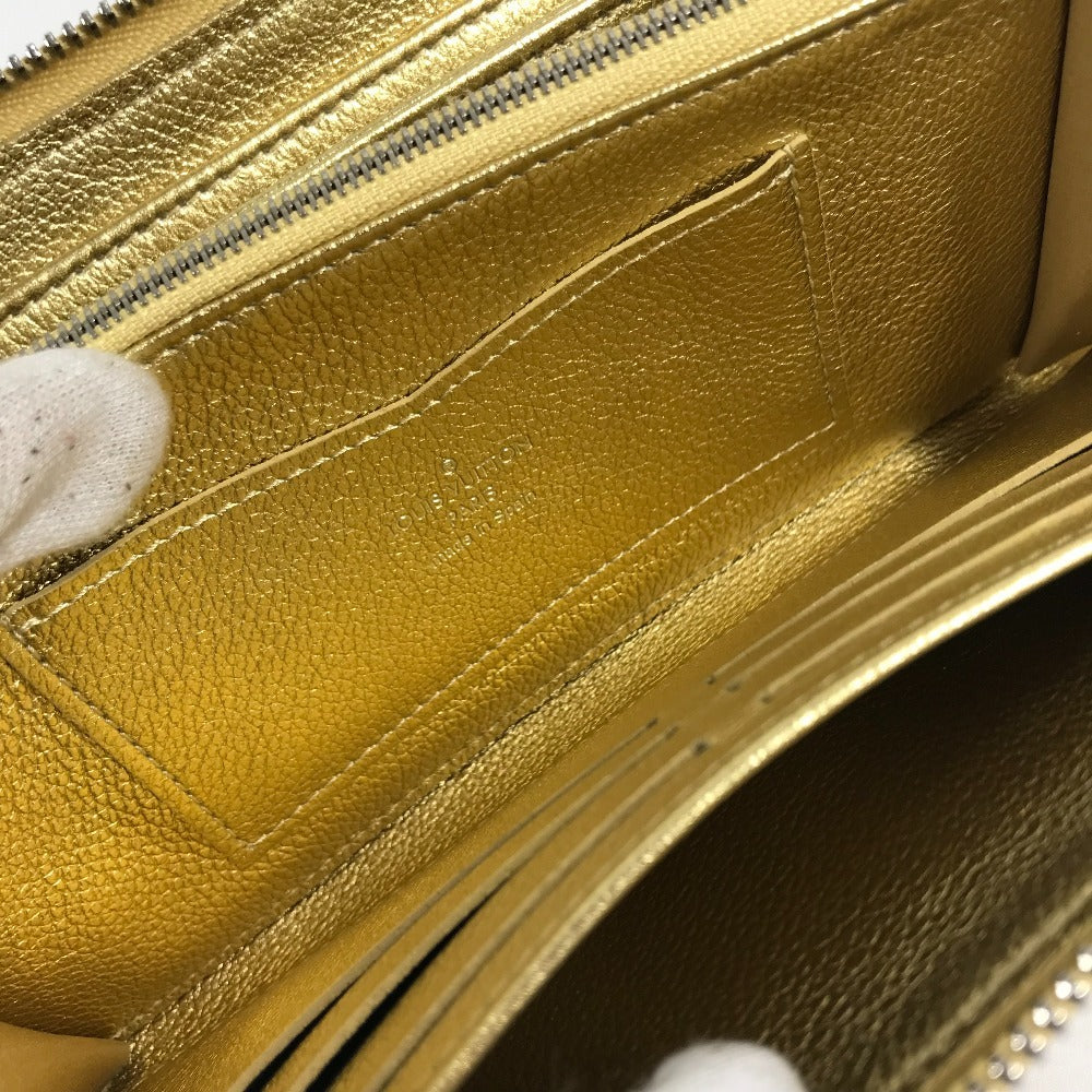 LOUIS VUITTON M69058 Japan limited Zippy Rock Me Long wallet Zip Around Long Wallet Leather Gold Used