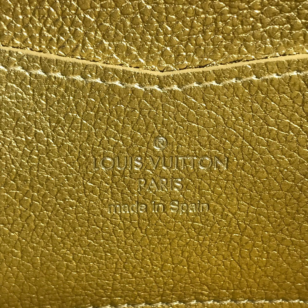 LOUIS VUITTON M69058 Japan limited Zippy Rock Me Long wallet Zip Around Long Wallet Leather Gold Used