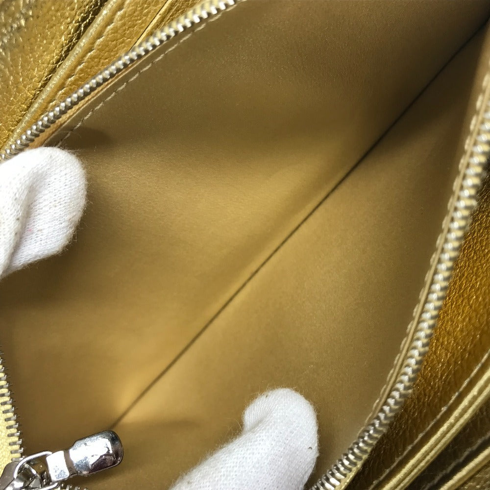 LOUIS VUITTON M69058 Japan limited Zippy Rock Me Long wallet Zip Around Long Wallet Leather Gold Used