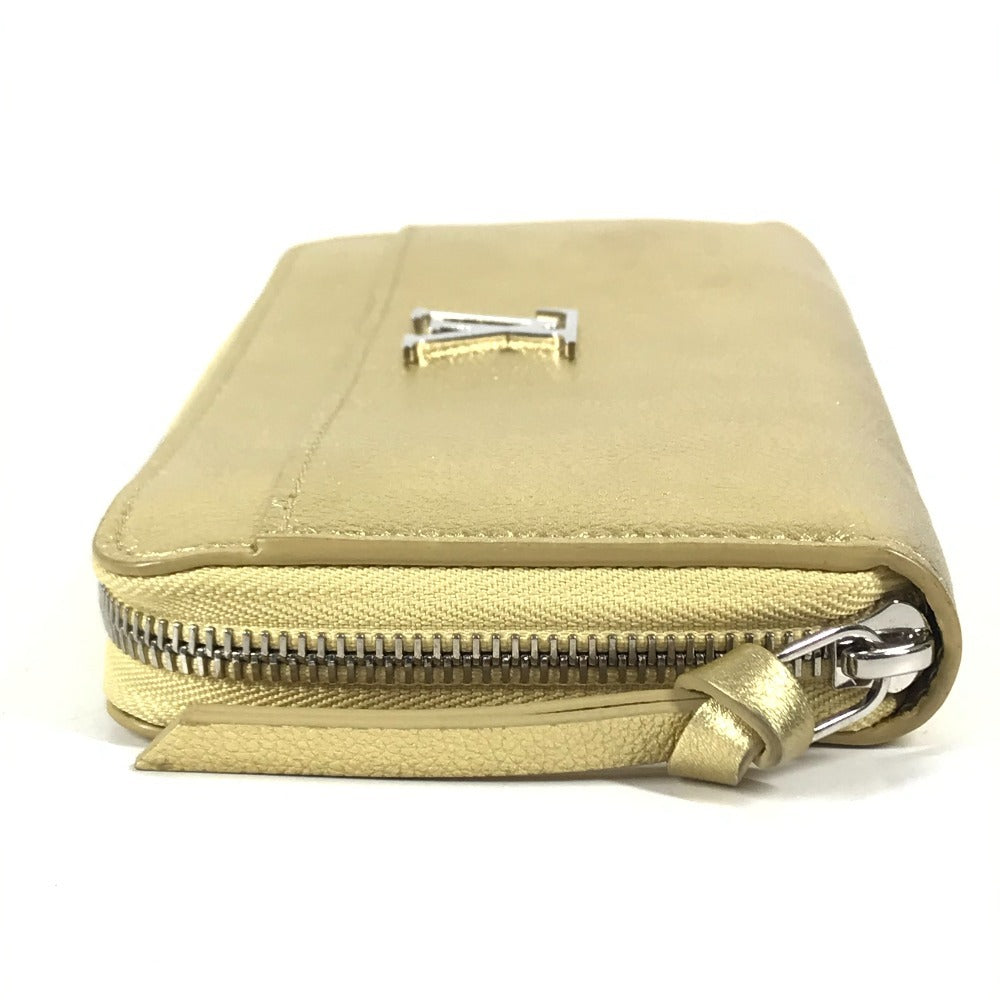 LOUIS VUITTON M69058 Japan limited Zippy Rock Me Long wallet Zip Around Long Wallet Leather Gold Used