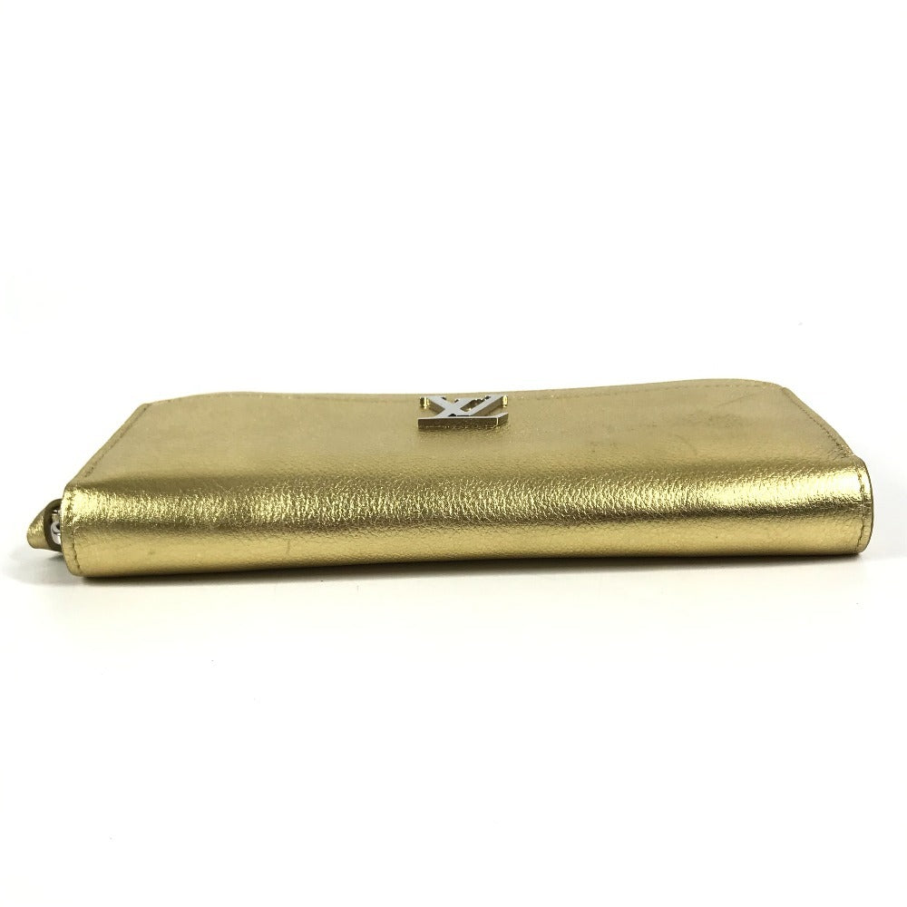 LOUIS VUITTON M69058 Japan limited Zippy Rock Me Long wallet Zip Around Long Wallet Leather Gold Used