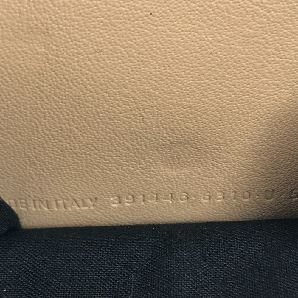 BALENCIAGA 391446 Paper mini wallet Compact Wallet Trifold wallet Leather Beige Used
