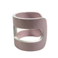 HERMES Anno Bangle Accessory Jewelry Bracelet lacquer pink/White Used