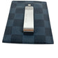 LOUIS VUITTON N63217 Damier Cobalt Porte Cartes Pants Porte Cartes Pants Business card holder, pass case, with money clip Card Case Damier Cobalt Canvas Navy Used