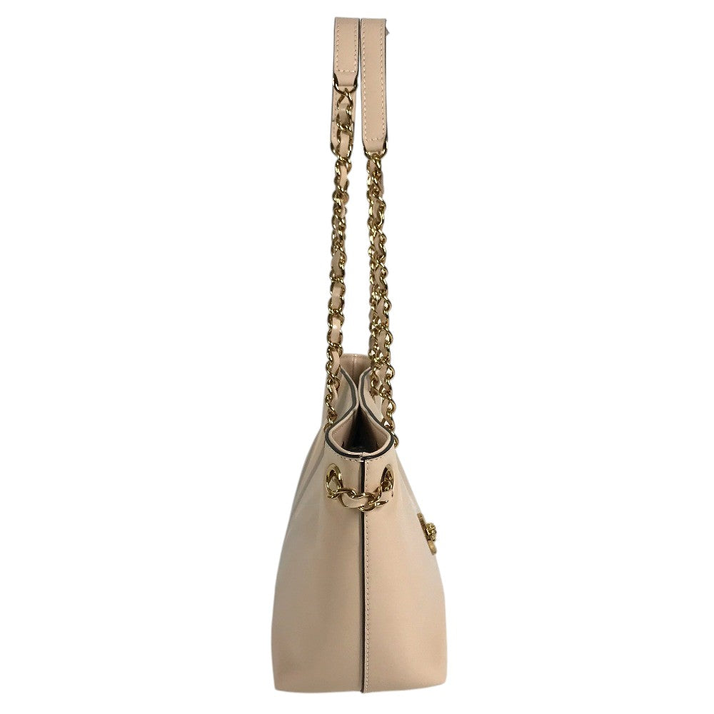 VERSACE medusa logo Double Chain Leather Shoulder Handbag Shoulder Bag Leather pink Used