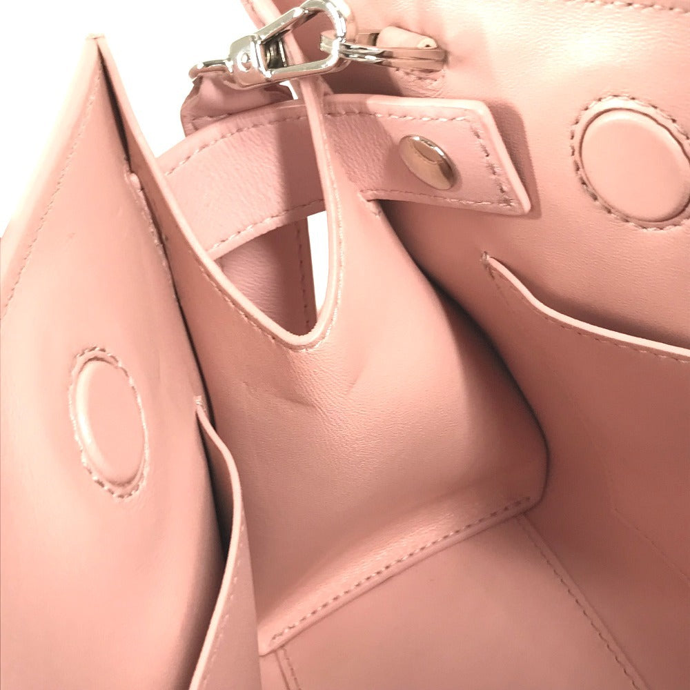 VERSACE medusa logo Bag, Tote Bag, 2-Way Bag, Handbag Shoulder Bag Leather pink Used