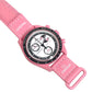 Swatch SO33P700 OMEGA collaboration MISSION TO THE PINK MOONPHASE Men's Watches Wristwatch pink Used