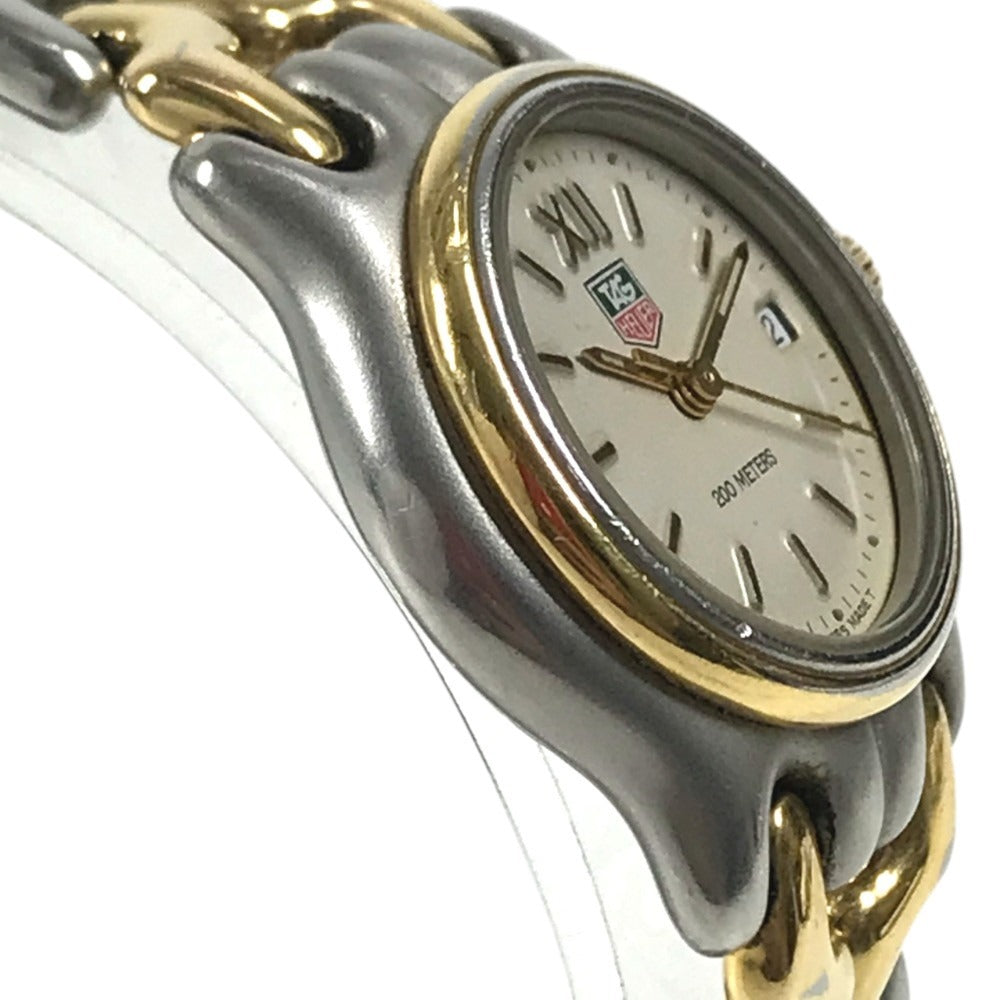 TAG HEUER S05.008M combination Celdate Women's Watch Wristwatch SS/Gold Plated Silver/Gold Used
