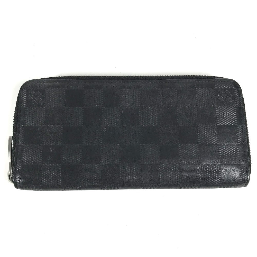 LOUIS VUITTON N63548 Damier Infini Zippy WalletVertical Wallet Wallet Long Wallet Damier InfiniLeather onyx Used