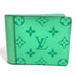 LOUIS VUITTON M27649 Taigalama Portefeuille Multripru Compact Wallet Billfold Folded wallet MonogramCanvas / Taiga Leather mint Green Used