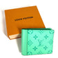 LOUIS VUITTON M27649 Taigalama Portefeuille Multripru Compact Wallet Billfold Folded wallet MonogramCanvas / Taiga Leather mint Green Used