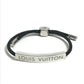LOUIS VUITTON M00273 Bracelet LV Space Bangle accessories Bracelet Metal Black/Silver Used