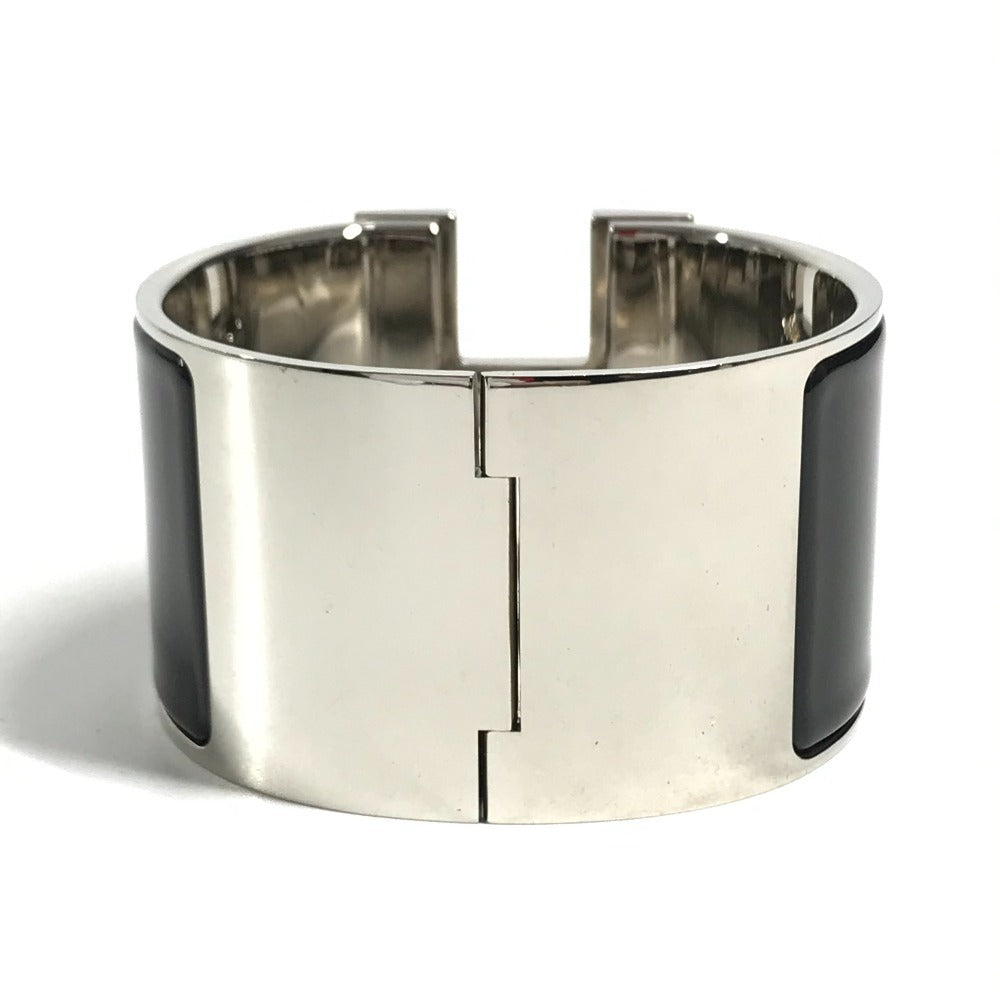 HERMES Clickcrack H TGM Bangle accessories Bracelet Metal Black Used