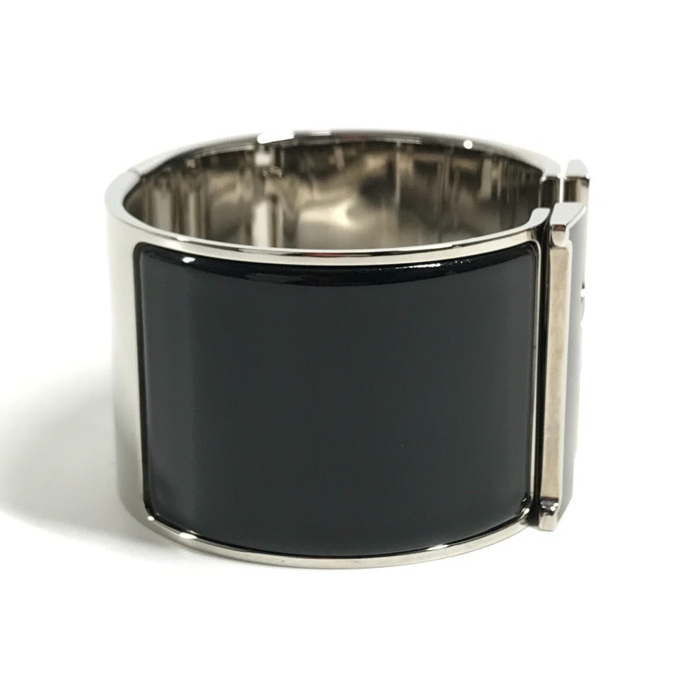 HERMES Clickcrack H TGM Bangle accessories Bracelet Metal Black Used