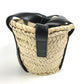 Chloe Sense Mini Sense Mini Basket Bag Bag Tote Bag 2WAY Bag Shoulder Bag Hand Bag Raffia / Leather Black/Beige Used