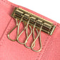 LOUIS VUITTON M25906 Monogram Multicles4 Multicles 4 4-Ring Key Case MonogramCanvas Eugenie Pink pink/Brown Used