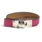 HERMES Kelly Double Tour Double Bracelet Bangle accessory, leather Bracelet Leather pink/SilverHardware Used