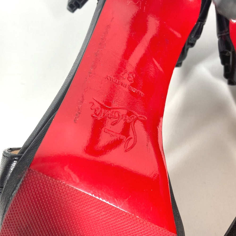 Christian Louboutin Frill heels Shoes, pumps Mules Leather Black Used