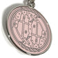 HERMES Long Necklace Cheval Horse Medallion Quadrière Quadrière GM Accessories Jewelry Chain Necklace Necklace Metal Silver/pink Used